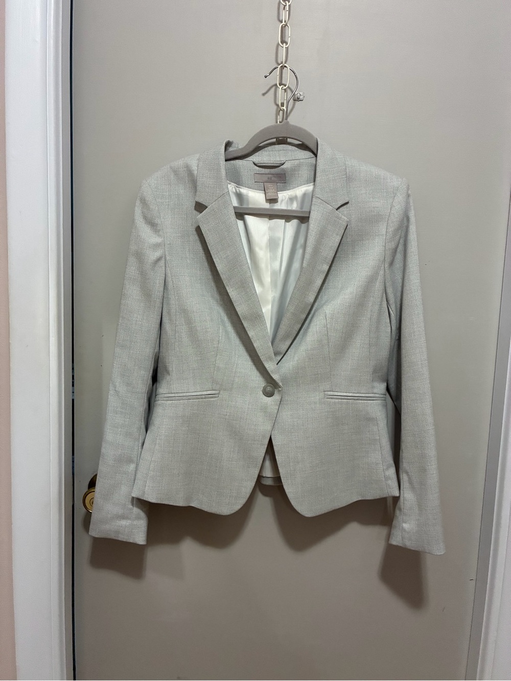 H&M Light Gray Tailored Blazer